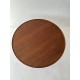 Round Danish Teak Coffee Table with side lip id 46