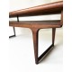 Extra Large Danish Rosewood Coffee Table with in built shelf