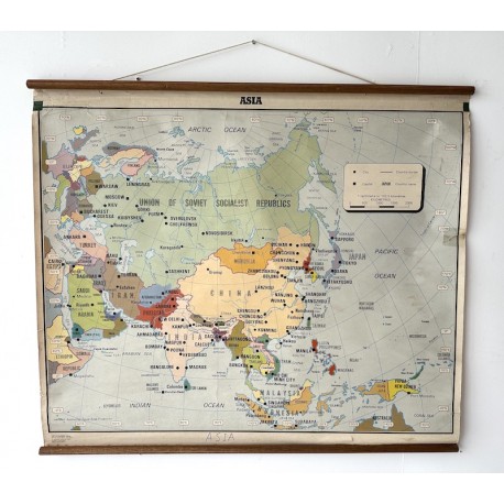 Vintage Map of Asia