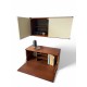 Beaver and Tapley SL Floating Wall System - Wall Unit with Drop Down Door Bar / Cabinet / Drawer / DeskSet