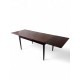 Danish Extension table with 2 leaves in dark timber id 79