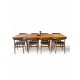 Danish Oak Extension Table - seats 10 when extended