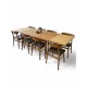 Danish Oak Extension Table - seats 10 when extended
