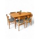 Danish Oak Extension Table - seats 10 when extended