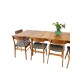 Rare Solid Oak Dining Table by Kurt Ostervig id 67