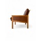 Illum Wikkelso Easy Chair in solid Oak with Danish Leather
