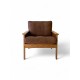 Illum Wikkelso Easy Chair in solid Oak with Danish Leather