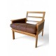 Illum Wikkelso Easy Chair in solid Oak with Danish Leather