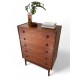 Dark Danish Teak Tall Boy id 70