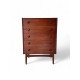 Dark Danish Teak Tall Boy id 70