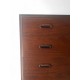 Danish Teak Tall boy - 6 Drawers with curved handle pulls id.58