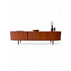 Extra Long Danish Teak Sideboard with sliding doors 2400 mm long.