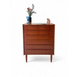 Danish Tall Boy with slimline handles id 67