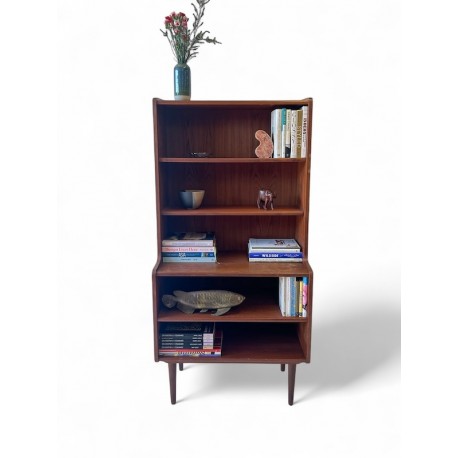 Open Shelf Bookcase - Danish Teak id 40