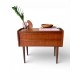 Danish Teak Low boy with 2 drawers and curved handle pull - id 68