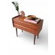 Danish Teak Low boy with 2 drawers and curved handle pull - id 68