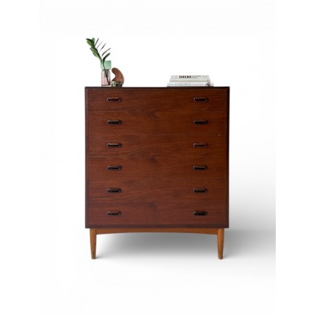 Dark Teak Tall Boy id 58