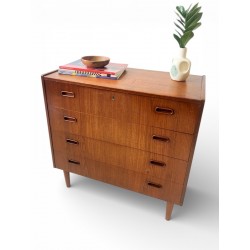 Danish Low Boy with embossed handles