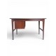 Danish Teak Desk with 3 drawers and dressed from the back id 72