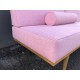 Torsby Daybed 2000mm long with back - in the Pink