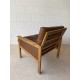 Illum Wikkelso Easy Chair in solid Oak with Danish Leather