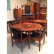 Circular Parker  table with Parker T Back Dining Chairs.