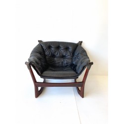 Danish Leather Hammock Chairs