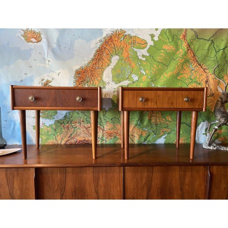 Pair of Danish Bedsides.