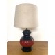 Mid Century Lamp - Red and Blue tones.