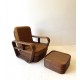Manila Cane Suite - 4 Single chairs and 2 ottomans.