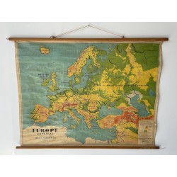 Vintage School Map of Europe