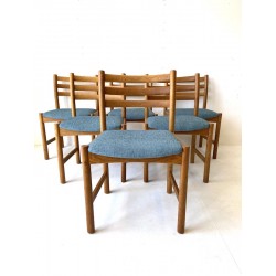 Set of 6 Oak Poul Vother Dining Room Chairs.