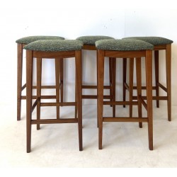 Set of 5 Mid Century Bar stools
