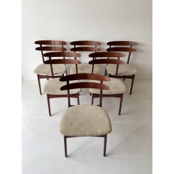 Danish Dining Chairs with curved ladder back - id 68