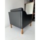 Danish Black Leather Single Seater by Stouby id 87
